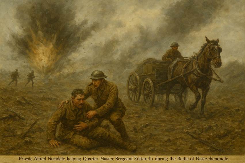 A painting of soldiers in a field

AI-generated content may be incorrect.